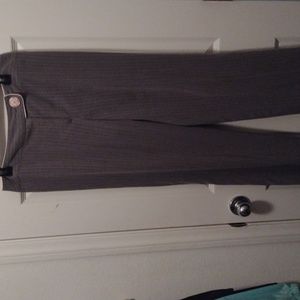 Polyester spandex business casual Gray & pink Barry Levine pants.